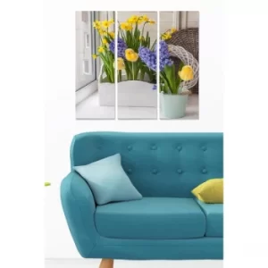 Image of MDF6499218 Multicolor Decorative MDF Painting (3 Pieces)