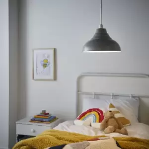 Image of Glow Lucia Grey Dome Lamp Shade (D)30Cm