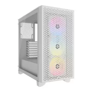 Image of Corsair 3000D Airflow RGB White Tempered Glass Mid-Tower ATX Case