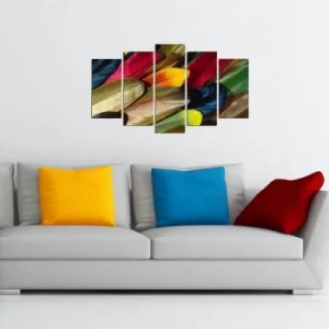 Image of 5MX-111 Multicolor Decorative MDF Painting (5 Pieces)