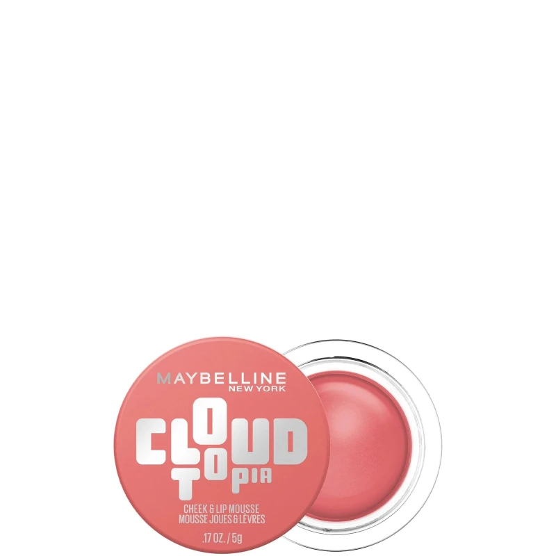 Image of Maybelline New York Cloudtopia Blush Cheek & Lip Mousse Up to 14H Cheek Colour (Various Shades) - 9 Dreamy Dawn