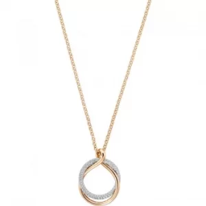 Image of Ladies Swarovski PVD rose plating Exact Necklace