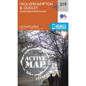 Image of Wolverhampton and Dudley, Stourbridge and Kidderminster by Ordnance Survey (Sheet map, folded, 2015)