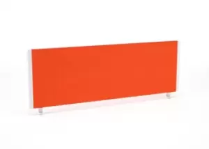 Image of Impulse/Evolve Plus Bench Screen 1200 Bespoke Tabasco Orange White Frame