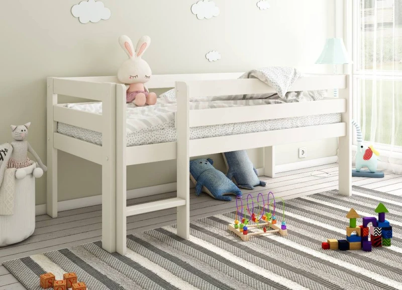 Image of Noomi Shorty Mid Sleeper Bed White