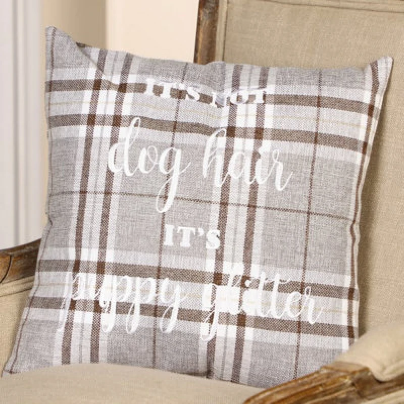 Image of Pet Brands Tweedy Cushion With Quote Print