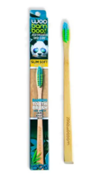 Image of Woobamboo Eco Bamboo Slim Soft Toothbrush