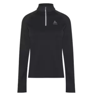 Image of Odlo Half Zip Fleece Top - Black