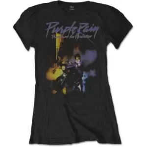 Image of Prince - Purple Rain Ladies X-Small T-Shirt - Black