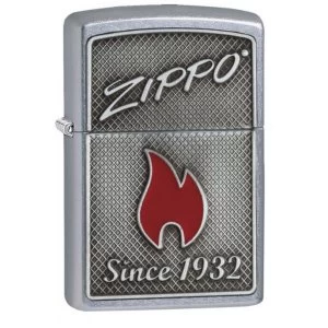 Image of Zippo and Flame Street Chrome Finish Windproof Lighter