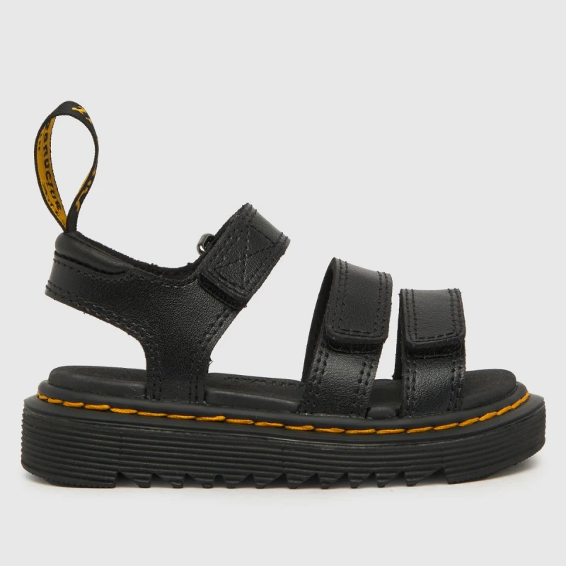 Image of Dr. Martens Black KlAIRE Toddler Sandals Black UK 8