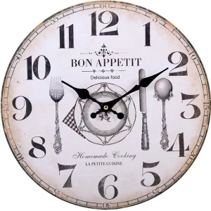 Image of Shabby Chic Bon Appetit Wall Clock