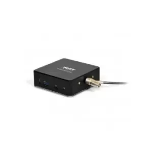 Image of Port Designs 901908-UK notebook dock/port replicator Wired USB 3.2 Gen 1 (3.1 Gen 1) Type-C Black