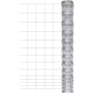 Image of Vidaxl - Garden Fence Galvanised Steel 50 m 150cm Silver Silver
