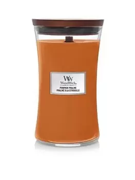 Image of Woodwick Hourglass Candle Jar - Pumpkin Praline