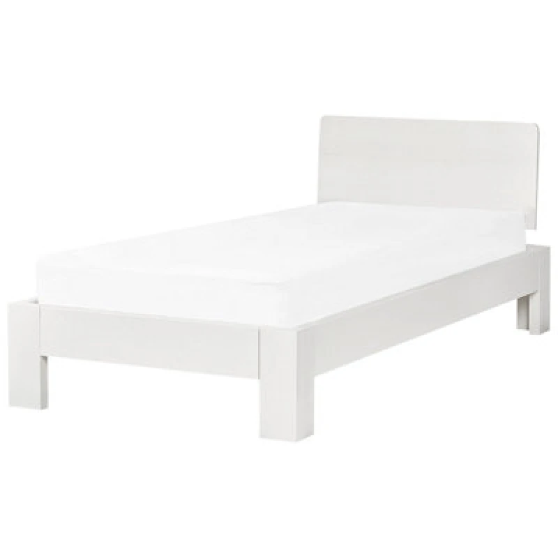 Image of Beliani Bed Pine Wood Royan 90 X 200 Cm (Eu Single) White