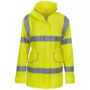 Image of Yoko Womens/Ladies Executive Hi-Vis Jacket (L) (Yellow)
