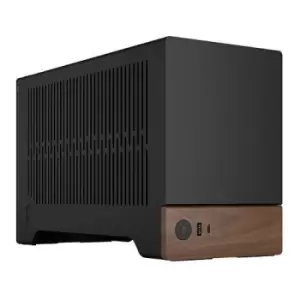 Image of Fractal Design Terra Graphite SFF PC Case Mini ITX Walnut Front Anodized Aluminium Exterior 322mm GPU Support Requires SFX/SFX-L PSU USB-C