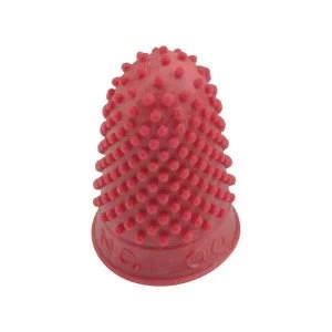 Image of Quality Rubber Very Small Thimblette Rubber for Note counting Page turning Size 00 Red Pack of 10