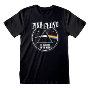 Image of Pink Floyd Unisex Adult Dark Side Of The Moon T-Shirt (S) (Black)