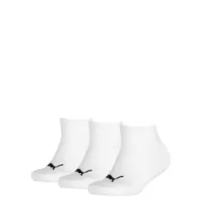 Image of Puma 3 Pack of Invisible Socks - White