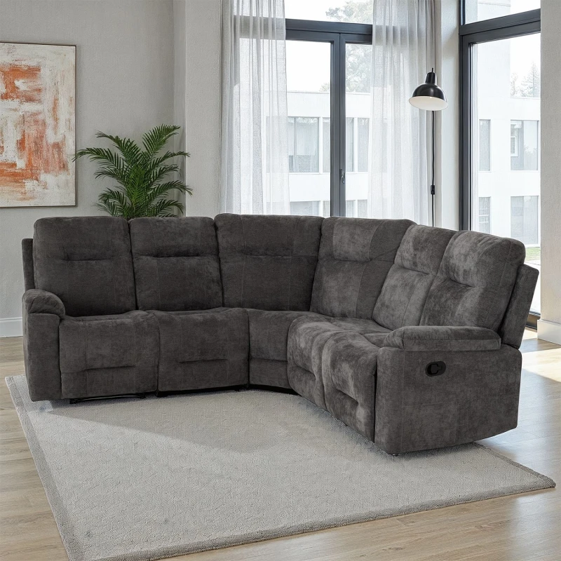 Image of Seconique Guildford Corner Sofa - Recliner