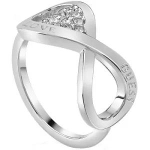 Image of Ladies Guess Endless Love Silver Ring