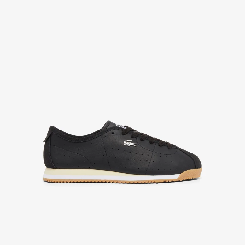 Image of Lacoste Club-Low Leather Trainers Black male UK 10.5