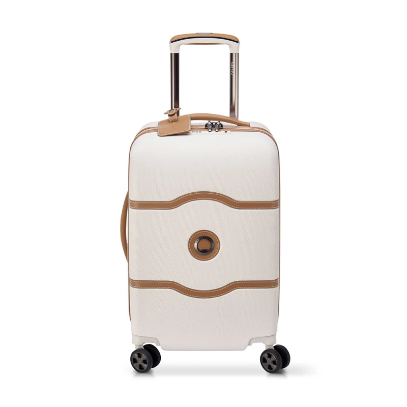 Image of Delsey Trolley cabin suitcase 4 double wheels Delsey Chatelet Air 2.0 55cm Blanc Unisex TU