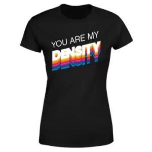 Image of Back To The Future You Are My Density Womens T-Shirt - Black - XL