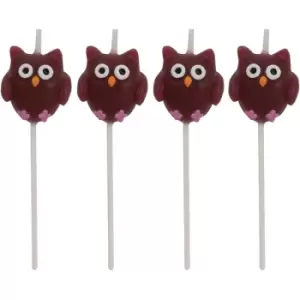 Image of Mini Owls Candles (Pack Of 4)