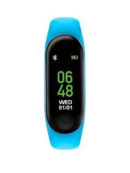Image of Tikkers Tikkers Activity Tracker Digital Dial Bright Blue Silicone Strap Kids Watch
