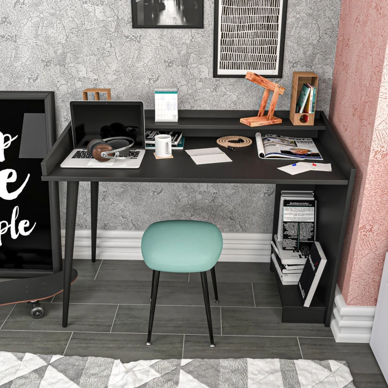 Image of Decorotika Vanessa Study Desk in Black Unisex