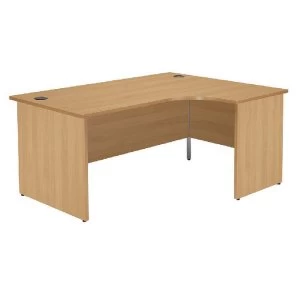Image of Jemini Oak Right Hand Panel End Radial Desk 1600mm KF838067