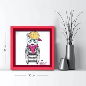 Image of 3030AHS-026 Multicolor Decorative Framed MDF Painting