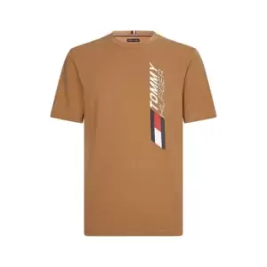 Image of Tommy Sport Graphic T Shirt - Beige