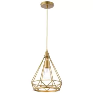 Image of Luminosa Erin Small Diamond Ceiling Pendant, E27, Gold