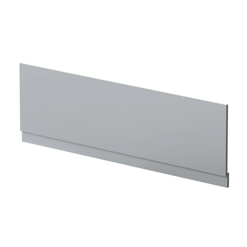 Image of Balterley Straight Reversible Bath Front Panel & Plinth - 1800mm - Satin Grey Grey unisex