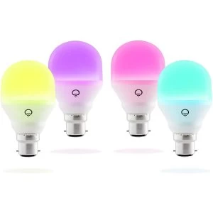 Image of LiFX Smart Mini Colour and White WiFi LED Light Bulb with B22 Bayonet Ending - 4 Pack