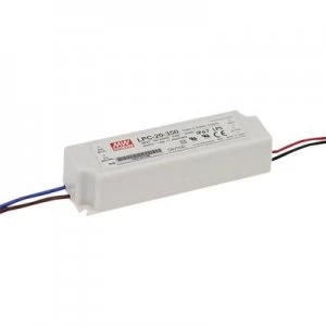 Image of Mean Well LPC-20-700 LED driver Constant current 21 W 0.7 A 9 - 30 V DC not dimmable, Surge protection