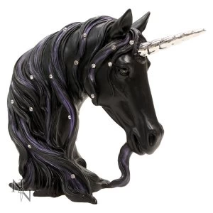 Image of Jewelled Midnight Unicorn Bust