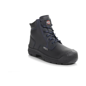 Image of PB252C Leo Black Derby Safety Boots - Size 11 - Perf