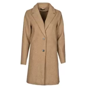 Image of Only ONLCARRIE BONDED womens Coat in Brown - Sizes S,M,XS