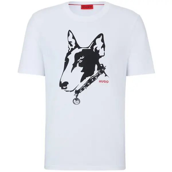 Image of Hugo Dammock Short Sleeve T-Shirt - White M