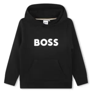 Image of Boss Logo Print Hoodie Boys - Black