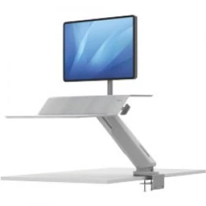 Image of Fellowes Sit Stand Workstation Lotus RT Single White