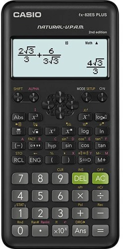 Image of Casio FX-82ES PLUS-2 calculator Pocket Scientific Black