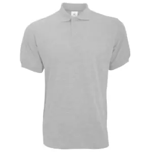 Image of B&C Safran Mens Polo Shirt / Mens Short Sleeve Polo Shirts (S) (Ash)