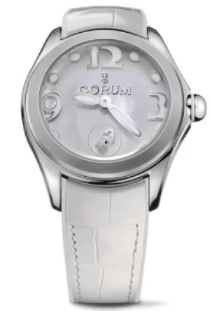 Image of Corum Watch Bubble Mother of Pearl Ladies White