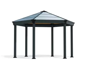 Image of Palram Roma Hexagonal Gazebo - Grey